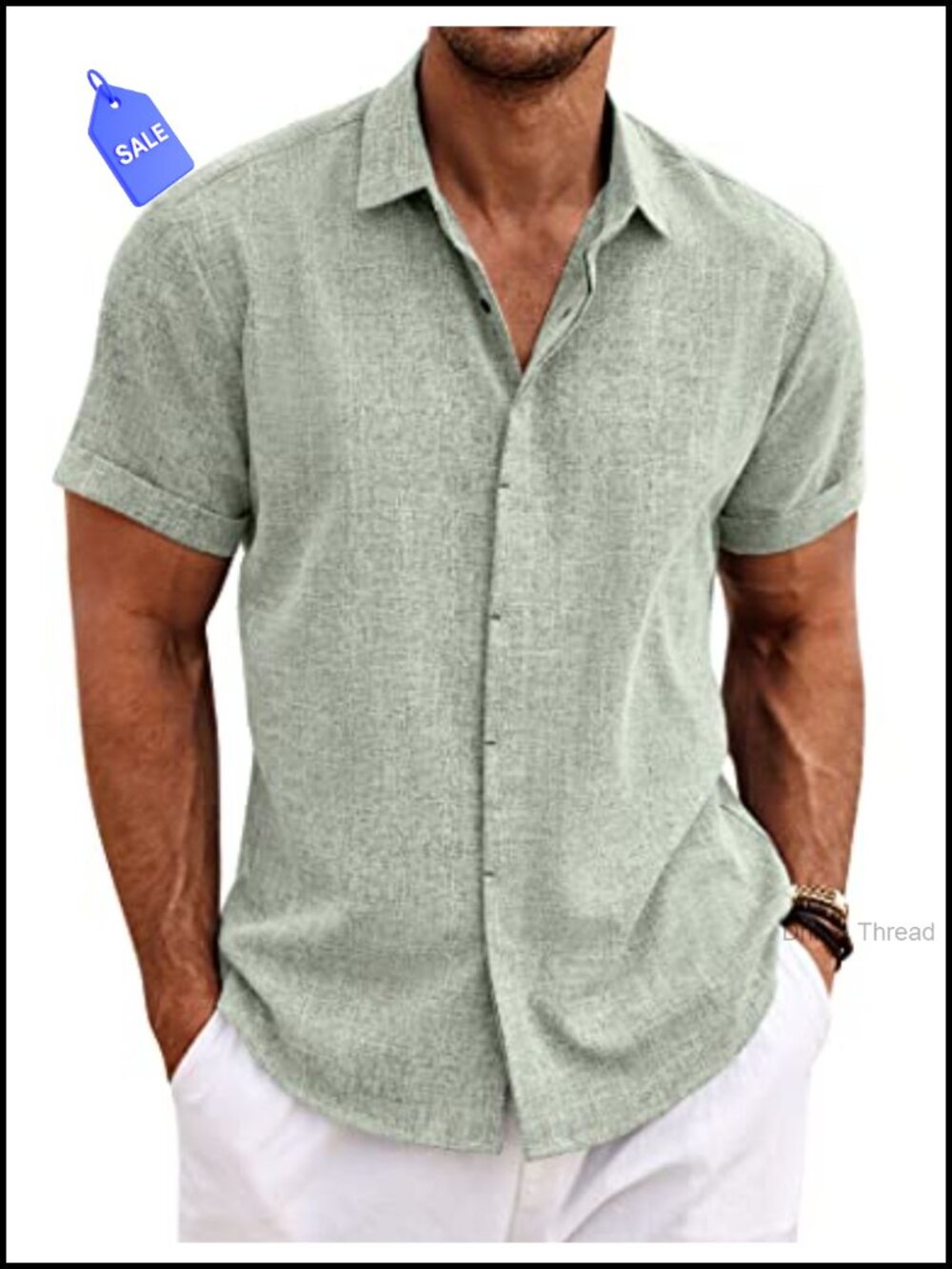 Mens Linen Button Down Short Sleeve Casual Beach Wedding Summer Shirt